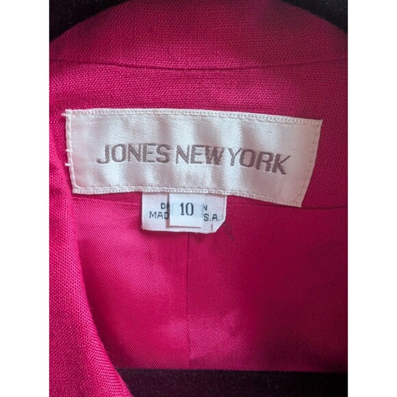 Vintage 80s Jones New York Pink Jacket sz 10 - Picture 7 of 8